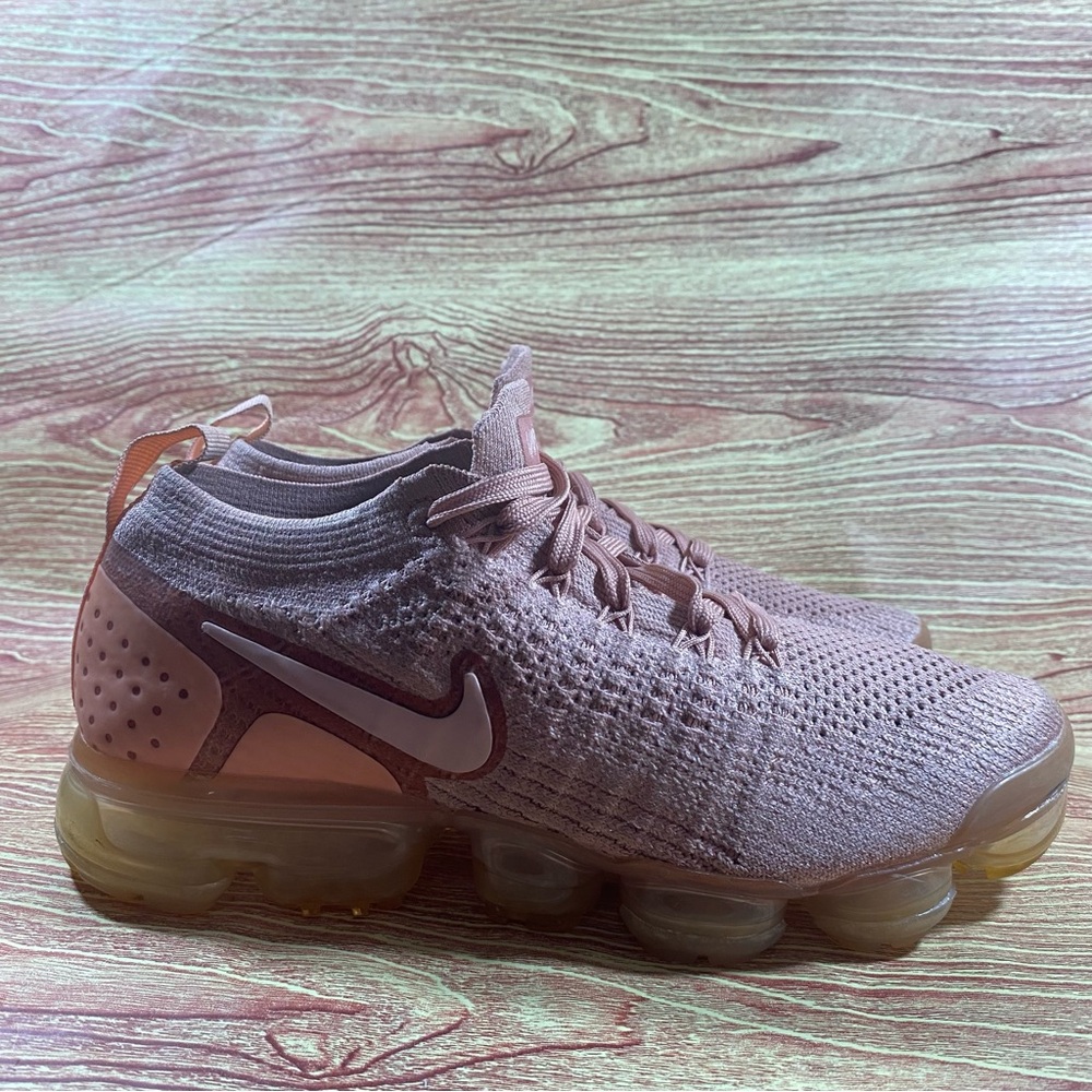 **sold sold** Nike Vapormax Flyknit 2 Sakura Rust Pink Running Sneakers 8